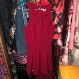 Red dress with pockets !